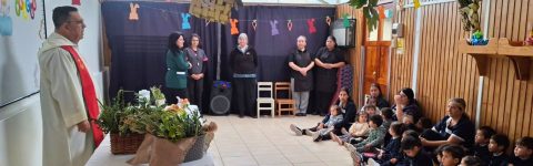 Jardines Infantiles del BIENVALP inician Bendición de Semana Santa 